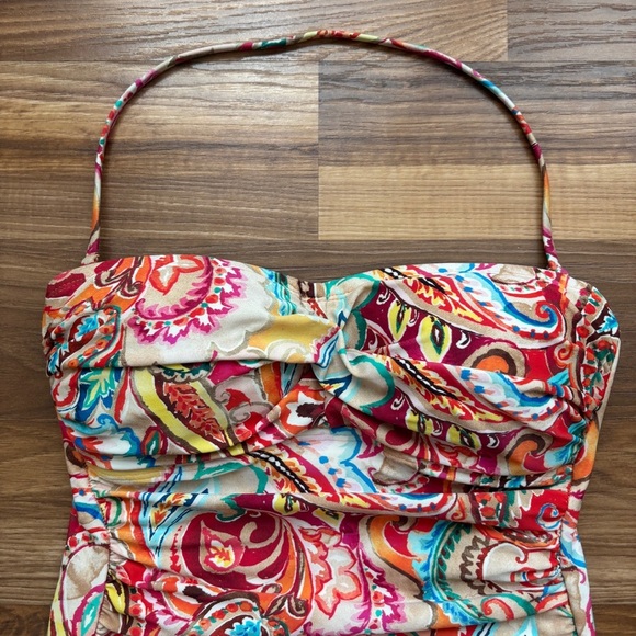 Lauren Ralph Lauren Boho Sunrise Paisley Mio One-Piece Multi Swimsuit - Picture 3 of 16